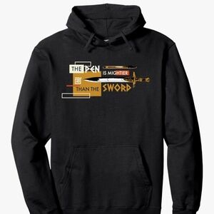 Disney Black Graphic Hoodie - Percy Jackson The Pen is Mightier